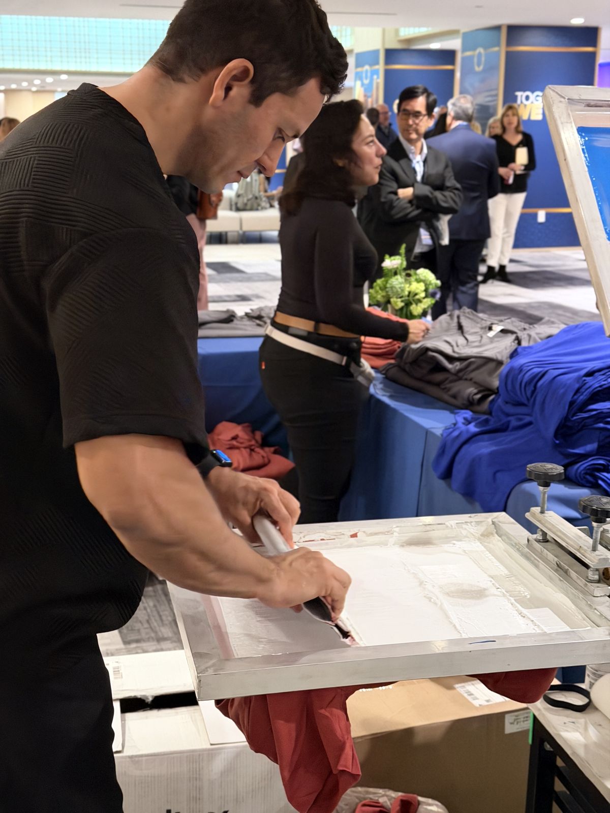 Merch Troop live event printing in Oklahoma City — made live, worn out the door